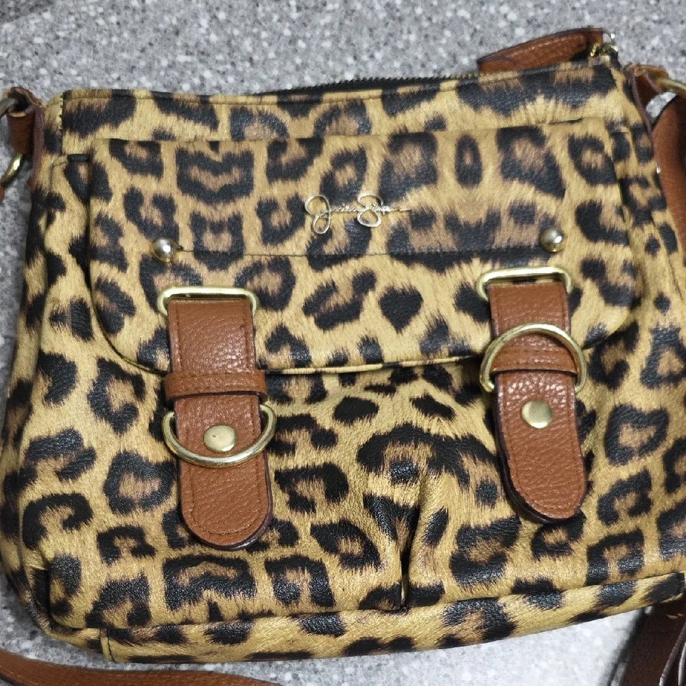 Jessica Simpson Leopard Print Crossbody Bag